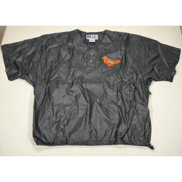 Russell Athletic Other - Vintage Russell Athletic Baltimore Orioles BP Pullover Jacket XXL Black Batting